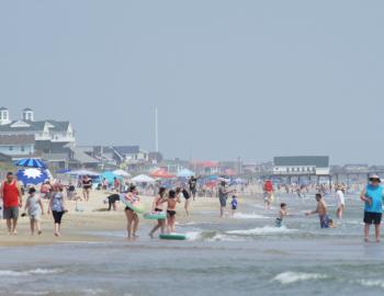 A June beach scene in Kitty Hawk. A June beach scene in Kitty Hawk.