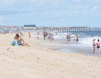 A summer beach scene on the Outer Banks. A summer beach scene on the Outer Banks.