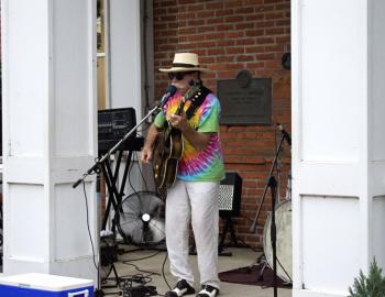 Mojo Collins at First Friday Local blues and rock legend Mojo Collins performs at First Friday in 2019.