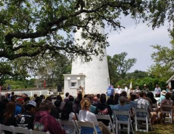 Approximately 500 visitors helped Ocracoke Lighthouse celebrate its 200th anniversary. Approximately 500 visitors helped Ocracoke Lighthouse celebrate its 200th anniversary.