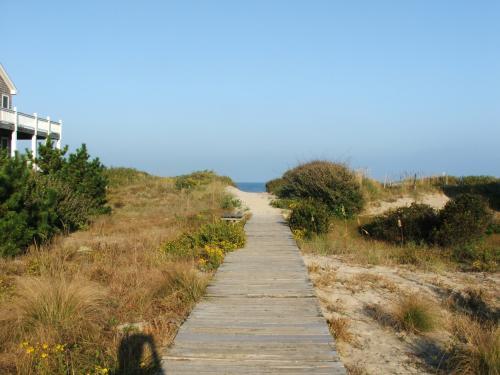 A walkway to the beach in Ocean Hill